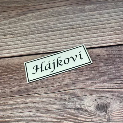 Jmenovka na dveře nebo schránku -test Home Deco