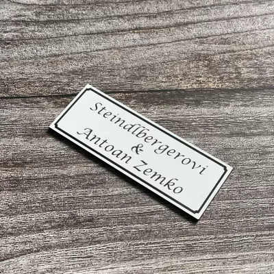 Jmenovka na dveře nebo schránku -test Home Deco