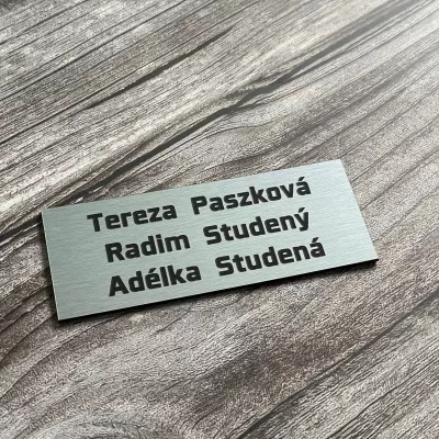 Jmenovka na dveře nebo schránku -test Home Deco