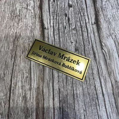 Jmenovka na dveře nebo schránku -test Home Deco